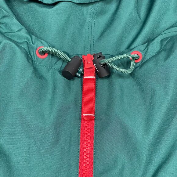 Nike KD Jacket Men Medium Green Lightweight Windbreaker Hood Full Zip Activewear - Picture 4 of 13